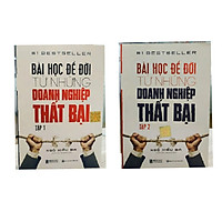 Bộ 2 cuốn sách Bài học để đời từ những danh nghiệp thất bại tập 1+ 2 ( tặng kèm bút bi)
