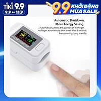 Máy đo huyết áp dạng kẹp ngón tay hỗ trợ đo nồng độ oxi trong máu, nhịp tim thông minh hiển thị màn hình LED cao cấp