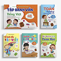 Combo 5 cuốn Tự tin vào lớp 1: Bé Tập đánh vần - Toán Tư duy - Bước đầu Tập viết - Chinh phục Toán học - Luyện đọc