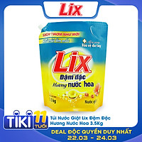 Túi Nước Giặt Lix Đậm Đặc Hương Nước Hoa 3.5Kg NGH07 - Tẩy Sạch Vết Bẩn Cực Mạnh