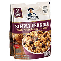 Yến Mạch Granola Kết Hợp Yến Mạch Cán Mỏng với Mật Ong, Nho Khô Mỹ và Hạnh Nhân (1 Set = 2 bịch)