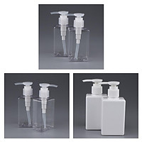 6 Pieces 150ml PET Empty Pump Bottles Dispenser for Essence Foam Emulsion