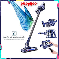 Máy Hút Bụi Cầm Tay PUPPYOO WP536 Không Dây Gia Đình Thông Minh Màu Xanh Blue Loại Mini Đa Năng Lắp Pin Sạc Rời Lực Hút Mạnh 14000PA Cao Cấp Tiện Lợi May Hut Bui Cầu Thang Sàn Chung Cư Ô Tô Nệm Xe Hơi May Hut Bụi Sàn Gỗ Sofa Giường Đệm - Hàng Chính Hãng