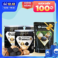 Tỏi Đen Cô Đơn - Combo 3 Hộp Tỏi đen Kim cương Đông Á 200g + Tặng 1 Túi Tỏi 200g