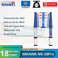 Thang nhôm rút đơn Nikawa NK-38PRO