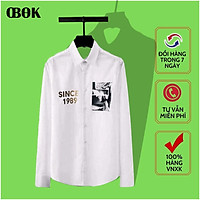 Áo Sơ Mi Nam Tay Dài, Sơ Mi Nam Kiểu Họa Tiết Cao Cấp OBOK Fashion SM12