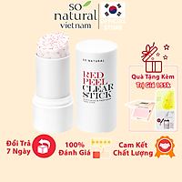 Red Peel Clear Stick Chính Hãng So Natural Pore Blackhead & Face Thanh Lăn Mụn Đầu Đen 23gram