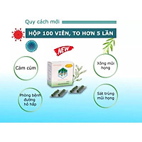 Viên xông EUCA OPC, xông khi cảm cúm, Sát trùng mũi họng, hộp 20 viên, Hàng Chính hãng OPC