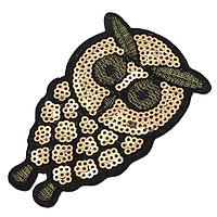 6pcs Owl Applique Sequin Sew on Clothes DIY Embroidery Paillette Patch