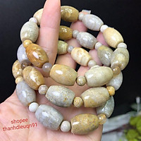 Vòng Tay Lu Thống Đá Màu Vàng San Hô