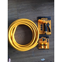 Bộ 20 mét ống nhựa PVC Fi21 khớp nối ống vòi xịt rữa tưới cây chỉnh tia INGCO HWSG032 HHCS03122 HPH2001