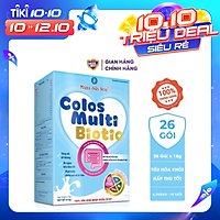 Sữa bột Colosmulti Biotic hộp 26 gói x 16g chuyên biệt cho trẻ táo bón, tiêu hóa kém