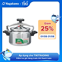 Nồi áp Suất Cơ Nagakawa NAG1441 (4 Lít) - Làm Bằng Hợp Kim Nhôm Cao Cấp Siêu Bền - Dùng Với Bếp Gas, Bếp Hồng Ngoại - Hàng Chính Hãng