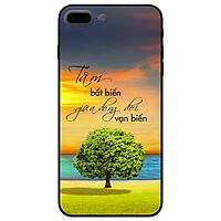 Ốp lưng in cho Iphone 7 Plus/ 8 Plus Mẫu Tâm Bất Biến
