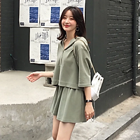 Bộ Đồ Thời Trang Và Thoải Mái, Trang Phục Nữ Mùa Hè Mới Nhất 2021 Chân Váy Thể Thao Cao Cấp Giảm Tuổi Bộ Hai Mảnh, S0547