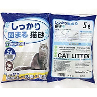 Cát Nhật trắng vệ sinh cho mèo (Cát vệ sinh Nhật Bản) - 5L vị cà phê