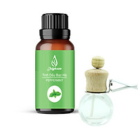 Combo Tinh dầu Bạc Hà thơm phòng Julyhouse 30ml + Tặng Vỏ khuếch tán