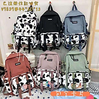 Balo bò sữa hotttrend mã 7837 kèm phụ kiện