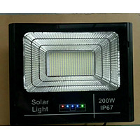 Đèn led pha năng lượng mặt trời 100w 200w 300w có đèn báo dung lượng