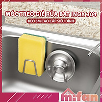 Móc Dán Tường Inox 304 Treo Miếng Rửa Bát, Thớt, Vung Xoong Nồi, Dụng Cụ Bếp, Đồ Nhà Tắm MIFAN