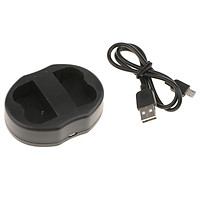 Dual Slot Charger DSLR Camera Quick Charger with LED Display for EN-EL3E Battery D100 / D100SL / D200 / D300 / D300S / D700 / D50 / D50 / D70 /