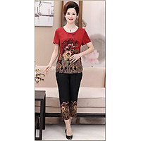 Bộ đồ cho mẹ - trung niên hè B58 (Bộ lụa)