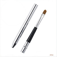 Cây Cọ Đánh Thoa Son Môi Tiện Lợi Đánh Lên Màu Chuẩn Nét, Màu Vàng/ Bạc Inox