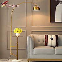 Đèn Đọc Sách Cây Đứng - Đèn Cây Trang Trí Phòng Khách ML5106 Thân Hợp Kim Mạ Vàng Sang Trọng, Tăng kèm Bóng LED Chống Cận Kích Thước 1.6m