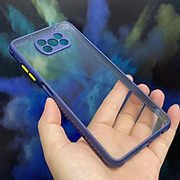 Ốp lưng cho Xiaomi Poco X3 NFC trong viền màu che camera 4 Gốc chống sốc