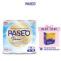 Giấy vệ sinh Paseo Derma Care 9 cuộn 3 lớp