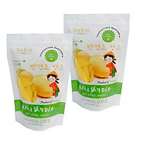 LÔ 2 XOÀI SẤY DẺO AN LỢI ( 200G x2 ) (SOFT DRIED MANGO) 부드러운 말린 망고 đặc sản Việt Nam