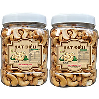 (COMBO 2 HỘP) 1KG HẠT ĐIỀU VỠ RANG MUỐI THƯƠNG HIỆU TÂN LỘC PHÁT