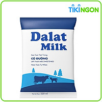 Bịch Sữa Tươi Tiệt Trùng Có Đường Dalatmilk 220ml