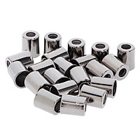 20x Cord Ends, Cord Stoppers, Cord Locks, Single-hole Locks For Cord, Rope, Bandage, Paracord, Backpack 10x6mm
