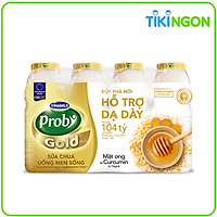 Sữa chua uống Probi Gold mật ong và curcumin từ nghệ - Lốc 4 chai x 130ml