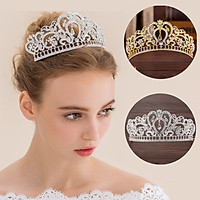 Vương Miện Mỹ Ký Đính Đá 120 Số 10, Hai Màu Tùy Chọn, Đính Đá Mỹ Ký Nghệ Thuật, Phủ Nhũ Bạc Sang Trọng, Dùng Ghim Cài Giữ Chắc Chắn Trên Tóc Khi Sử Dụng, Dễ Kết Hợp Trang Phục Và Phụ Kiện Khác