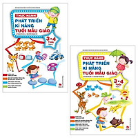 Combo Thực Hành Phát Triển Kĩ Năng Tuổi Mẫu Giáo 3-4 Tuổi (Tái Bản 2019): Quyển 1 Và 2 (B