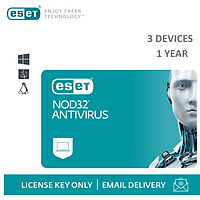 Phần mềm diệt Virus Eset Nod32 Antivirus 3 User 1 Year - Bản quyền 3 Máy/1 Năm - Hàng Chính Hãng