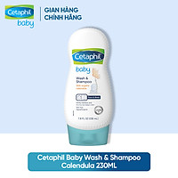 Sữa tắm gội dịu nhẹ cho bé Cetaphil Baby Wash & Shampoo with Organic Calendula 230ml