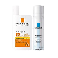 Bộ Kem Chống Nắng Dạng Sữa Lỏng Nhẹ Không Nhờn Rít La Roche-Posay Anthelios Shaka Fluid SPF 50+ 50ml Và Xịt Khoáng Làm Dịu Và Bảo Vệ Da La Roche-Posay Thermal Spring Water 50ml