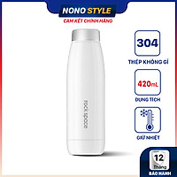 Bình giữ nhiệt cao cấp Rock Smart Vacuum Bottle S1600 (420 ml) - Inox 304 - Nút bấm điều chỉnh 3 chế độ Lạnh - Ấm - Nóng