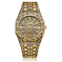 ONOLA Men's Quartz Watch with Stainless Steel Strap 3ATM Vintage Classic Wristwatch