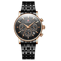 REWARD RD81006L Quartz Movement Women Watch 3ATM Waterproof Second Minute Chronograph Calendar 24-hours 3 Sub-dials