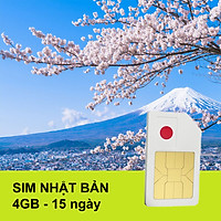 Sim 4G Nhật Bản Gói 4GB Trong 15 Ngày