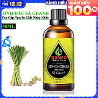 Tinh dầu Sả Chanh Thiên Nhiên Cao Cấp 50ML (Lemongrass) - Tinh dầu Sả Chanh Nguyên Chất TIDAMO Giúp Bảo Vệ Sức Khỏe, Kháng Khuẩn, Đuổi Muỗi Và Thư Giãn Tinh Thần