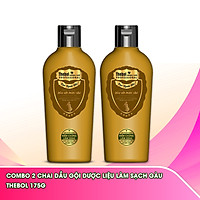 Dầu gội hỗ trợ trị gàu mượt tóc chiết xuất từ dược liệu sạch Thebol vạn người mê 175g (combo 2 chai)