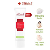 Kem chống nắng Cell Fusion C Clear Sunscreen 100 SPF 48/PA+++ - kiểm soát dầu nhờn dành cho da dầu mụn