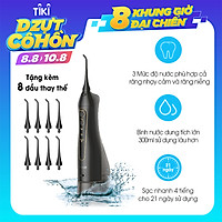 Máy tăm nước cầm tay FAIRYWILL FW-5020E máy tăm nước chính hãng Mỹ vệ sinh răng miệng cao cấp (Thiết kế nhỏ gọn - Sạc bằng USB - Dễ mang đi du lịch) - Hàng Chính Hãng