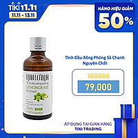 Tinh Dầu Xông Phòng Sả Chanh Nguyên Chất Giúp Đuổi Muỗi, Thanh Lọc Không Khí, Giảm Stress KAROMA 50ml (Chai)