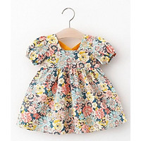 Váy bé gái từ 8-18kg QATE877 - Đầm bé gái chất liệu thô lụa siêu mềm mát